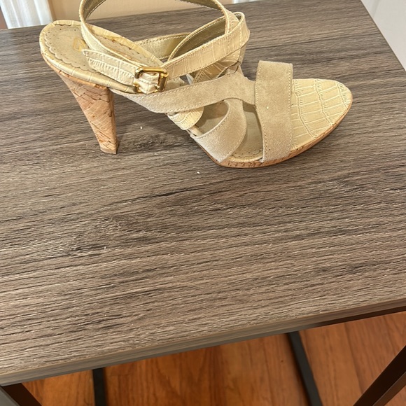 VERA GOMMA NIGHT&DAY LEATHE SUEDE WOMEN SANDALS IN BIEGE IN SIZE 40 eu - Picture 4 of 10